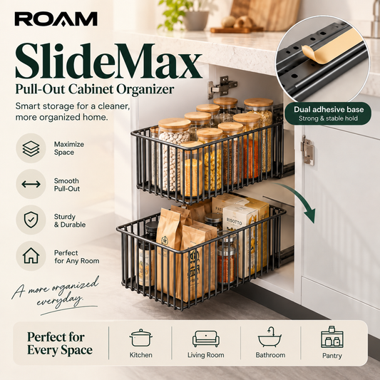 ROAM™ SlideMax — 2-Pack Pull-Out Cabinet Organizer
